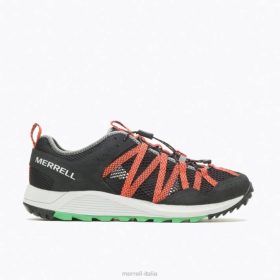 Merrell aerosport wildwood (j067675) 68J6698 - Merrell Shoes Italia nero/mandarino uomini scarpe