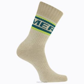 Merrell calzino girocollo spazzolato (jsf26904-300) 68J6232 - Merrell Italia verde unisex accessori