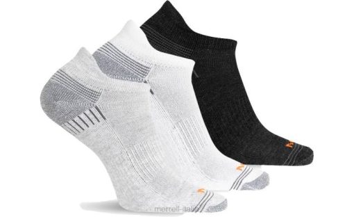 Merrell confezione da 3 calzini con linguetta bassa riciclati (jsf25059-041) 68J6360 - Merrell Italia erica grigia asst unisex accessori