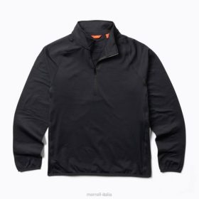 Merrell geotex 1/4 zip (jms26326-010) 68J6414 - Merrell Italia nero uomini vestiti