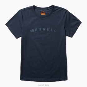 Merrell maglietta a maniche corte con marchio (jws26368-353) 68J61302 - Merrell Italia marina donne vestiti