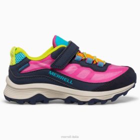 Merrell moab speed low a/c impermeabile (mk166216) 68J61367 - Merrell Italia marina/multi bambini scarpe