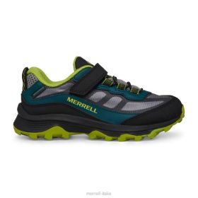 Merrell moab speed low a/c impermeabile (mk267111) 68J61365 - Merrell Italia verde intenso/nero bambini scarpe