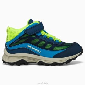 Merrell moab speed mid climatizzatore impermeabile (mk267121) 68J61384 - Merrell Italia marina/ciao vale a dire bambini scarpe