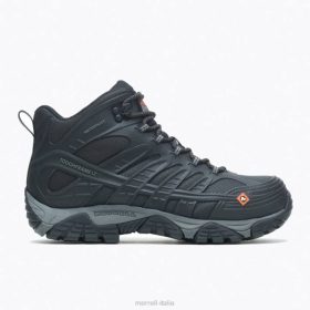 Merrell moab speed mid impermeabile in fibra di carbonio ampia larghezza (j099429w) 68J6342 - Merrell Shoes Italia nero uomini scarpe