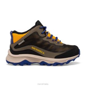 Merrell moab speed mid impermeabile (mk266263) 68J61381 - Merrell Italia cobalto/oro bambini scarpe