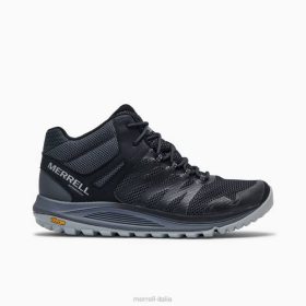 Merrell nova 2 metà impermeabile (j035579) 68J6208 - Merrell Shoes Italia nero uomini scarpe