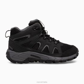 Merrell oakcreek stivale impermeabile mid lace (mk265426) 68J61445 - Merrell Italia nero/grigio bambini scarpe