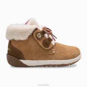 Merrell passi nudi cacao jr. avvio (ml163228) 68J61468 - Merrell Italia camoscio castagna bambini scarpe