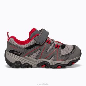Merrell ricerca del sentiero jr. (ml263182) 68J61348 - Merrell Italia grigio/rosso/nero bambini scarpe