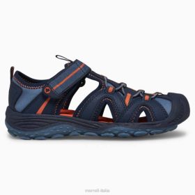 Merrell sandalo idro 2 (mk266972) 68J61474 - Merrell Italia blu scuro/arancione bambini scarpe