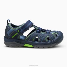 Merrell sandalo idro (my53375) 68J61413 - Merrell Italia blu marino/verde bambini scarpe