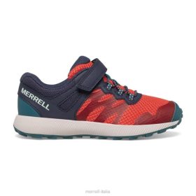 Merrell scarpa da ginnastica nova 2 (mk166240) 68J6786 - Merrell Italia blu marino/corallo bambini scarpe