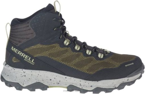 Merrell speed strike medio impermeabile (j066879) 68J6780 - Merrell Shoes Italia oliva uomini scarpe