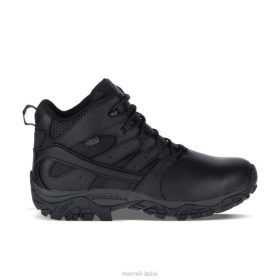 Merrell stivale impermeabile Moab 2 Mid Tactic Response ampia larghezza (j45337w) 68J6700 - Merrell Shoes Italia nero uomini scarpe