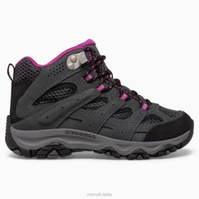 Merrell stivale impermeabile moab 3 mid (mk165703) 68J61433 - Merrell Italia granito/bacca bambini scarpe