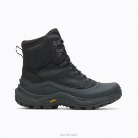 Merrell termooverlook 2 mid impermeabile (j035287) 68J6706 - Merrell Shoes Italia nero uomini scarpe